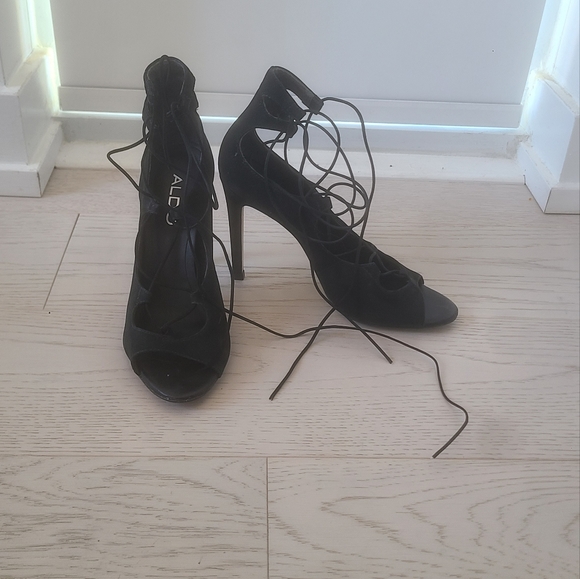 Aldo Lace Up Heels - Picture 2 of 5